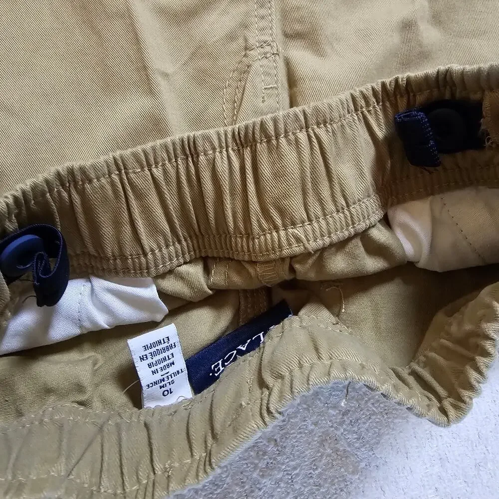 The Children’s Place Boys 10 Slim Khaki Cargo Pants Utility Preppy School NWT